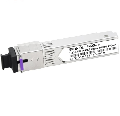 EPON OLT PX20+ 20km Tx 1490nm 1.25G Rx 1310nm 1.25G SFP Form-factor SC/UPC Receptacle Connector