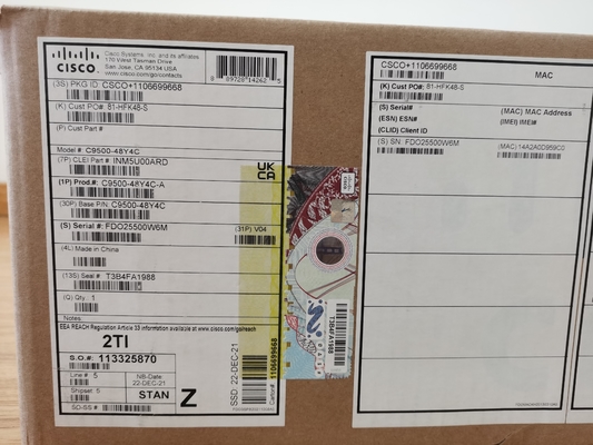 Cisco C9500-48Y4C-A Catalyst 9500 48-Port 25G Switch