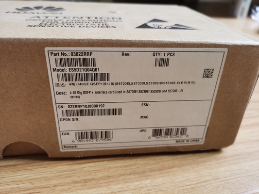 Huawei ES5D21Q04Q01 QSFP+ 40Gbps Interface Card untuk Seri S6720EI