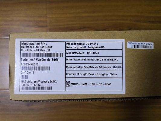 Cisco IP Phone 8841 CP-8841-K9 dengan 800x480 LCD dan 2 Ethernet Port
