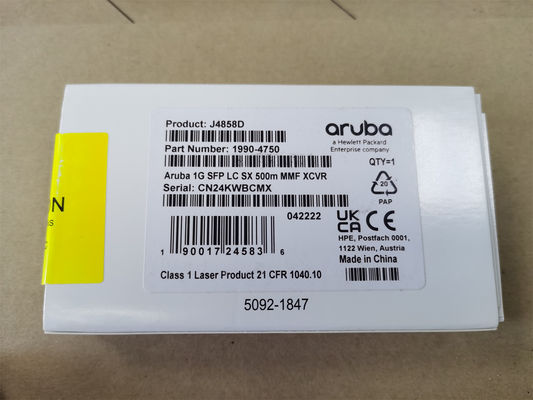 J4858D, Pemancar Aruba J4858D, Seri 1G SFP LC/500m MMF/Aruba