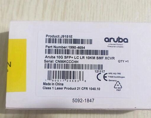 J9151E, Pemancar Aruba 10G SFP+, 10G SFP+ LC/10km SMF/Mode Tunggal