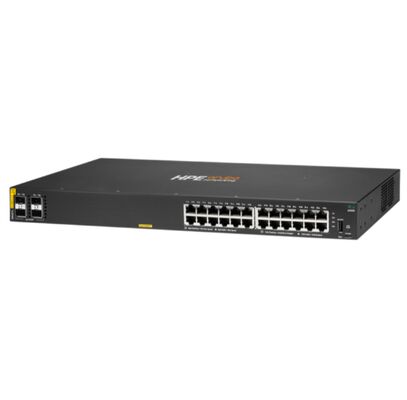 Aruba CX 6000 Managed Switch dengan 24 x 10/100/1000 (PoE+) + 4 x Gigabit SFP Ports 370W PoE Budget dan Desain Stackable