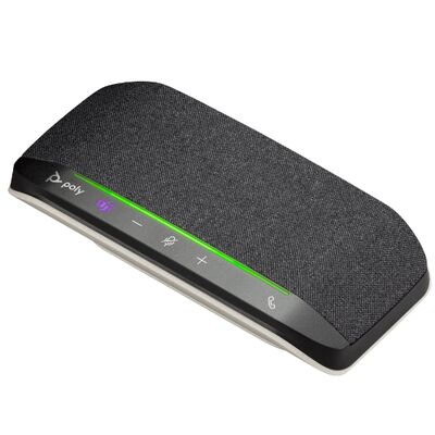 HP Poly Sync 10-M - Speakerphone handsfree - berkabel - USB-A, USB-C - perak - Bersertifikasi untuk Microsoft Teams