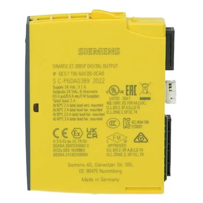 Siemens 6ES7136-6DC00-0CA0 ET200SP F-DQ 8x24VDC Modul Output Digital Keamanan