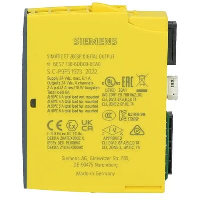 Siemens 6ES7136-6DB00-0CA0 Modul Output Digital Aman untuk ET 200SP