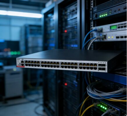 Sakelar PoE+ Lapisan 3 RG-S5310-48GT4XS-P-E, RJ45 48x1000M, SFP+ 4x10G, Anggaran PoE 1570W, Daya Redundan Ganda