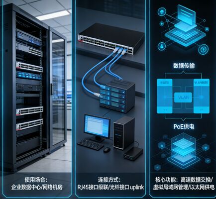 Sakelar PoE+ Lapisan 3 RG-S5310-48GT4XS-P-E, RJ45 48x1000M, SFP+ 4x10G, Anggaran PoE 1570W, Daya Redundan Ganda