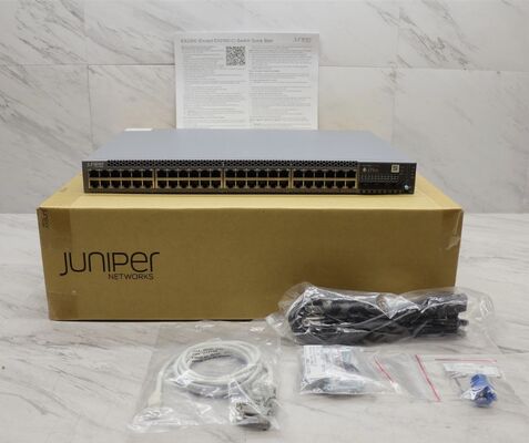 Juniper EX2300-48P 48-Port PoE+ Gigabit Switch, 4x10G SFP+ Uplink, 176Gbps, 130Mpps, 1RU Terkelola