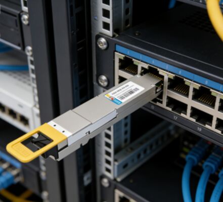 Modul Transceiver Optik 800G OSFP SR8, 850nm, 100m, MPO-16, PAM4, DOM