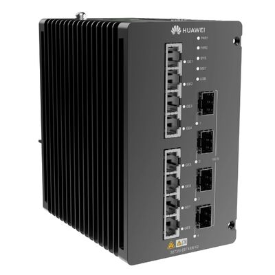 Huawei CloudEngine S5735I-S8T4XN-V2 Layer Industrial 3 Switch. 8×GE RJ45 + 4×10GE SFP+ DIN-Rail Managed Ethernet Switch.