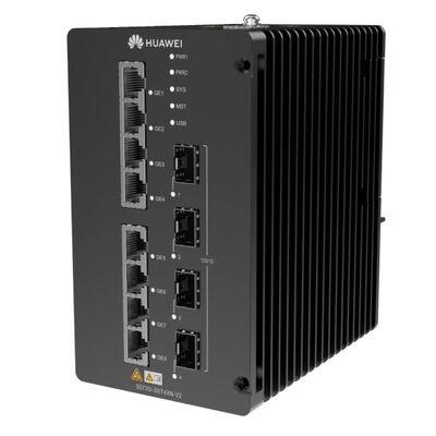 Huawei CloudEngine S5735I-S8T4XN-V2 Layer Industrial 3 Switch. 8×GE RJ45 + 4×10GE SFP+ DIN-Rail Managed Ethernet Switch.