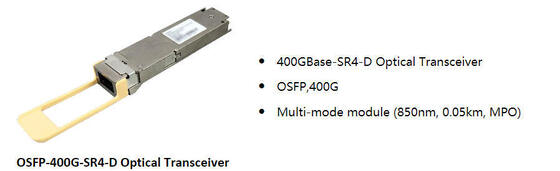 Huawei QSFP-DD-400G-SR4 QSFP-DD 400GBase-SR4 Transceiver Optik, MMF, 850nm, 0.05km, MPO, APC