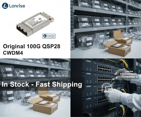 CQP-31100G-LR4 100G QSFP28 LR4 Optical Transceiver | 10km SMF LC Module | Solusi Transceiver Optik