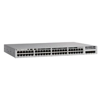 C9200L-48P-4G-A, Saklar Cisco Catalyst 9200L, Port 48xPoE+/Uplink 4x1G/Adv Jaringan.