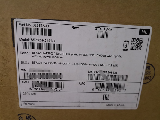 Sakelar CloudEngine Huawei S5732-H24S6Q | Sakelar Agregasi Semua Optik 24-Port dengan Uplink QSFP+ 6×40GE