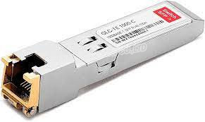 GLC - TE 1000BASE - T SFP Transceiver Module mendukung panjang link hingga 100m melalui koneksi tembaga melalui konektor RJ-45