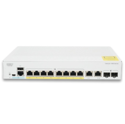 C1200-8T-E-2G Cisco Switch 8x 10/100/1000 Port 2x Gigabit Tembaga/SFP Combo Port Rack-mountable