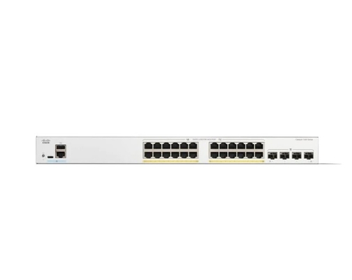 Cisco C1300-24FP-4G - Cisco Switches 24x 10/100/1000 PoE+ Port Dengan 370W Power Budget 4xGigabit SFP Rack-mountable