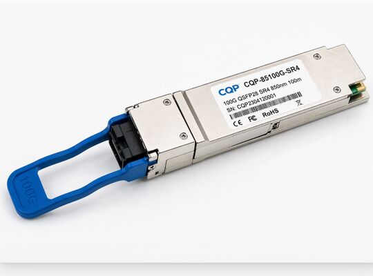 CQP-85100G-SR4 100G QSFP28 SR4 Transceiver Optik MPO Multimode Fiber Transceiver Optik Berkecepatan Tinggi untuk Pusat Data