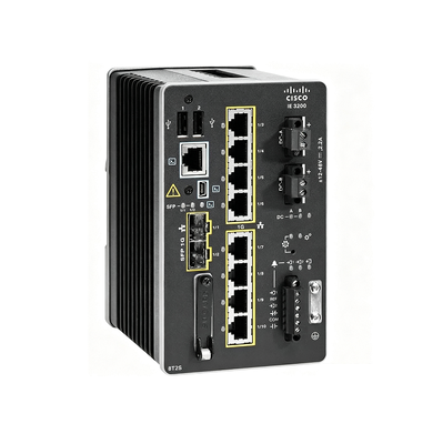 Cisco IE-3400-8T2S-E Industrial Ethernet Switch 8-Port Gigabit Managed Switch dengan 2x SFP Uplink