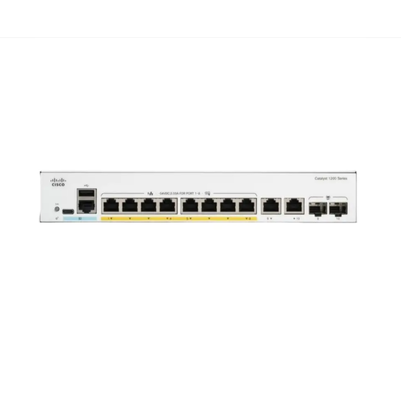 Cisco C1200-8T-E-2G Catalyst 1200 Series 8-Port Gigabit Ethernet Switch dengan 2 SFP Uplink