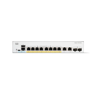 Cisco C1200-8FP-2G 8-Port Gigabit PoE+ Smart Switch dengan 2G Combo Uplinks