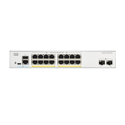 Saklar Terkelola Cisco C1200-16P-2G 16-Port PoE+ Gigabit