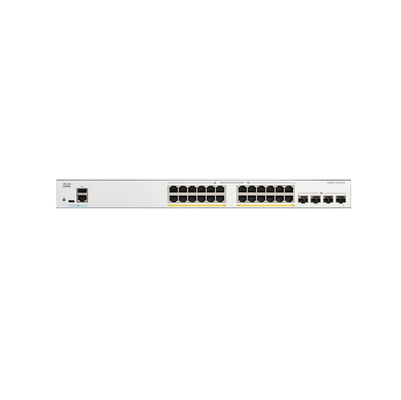 Cisco C1200-24P-4X 24-Port Gigabit PoE+ Switch, 4x 10G SFP+ Uplink, Anggaran PoE 195W