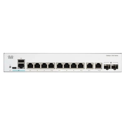 Cisco C1300-8FP-2G Catalyst 1300 8-Port PoE+ Gigabit Switch dengan 2 GE Combo Uplink