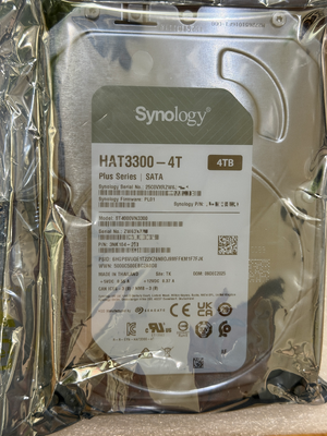 Hard Drive Internal Synology Plus Seri HAT3300-4T 4TB 3,5" SATA III NAS